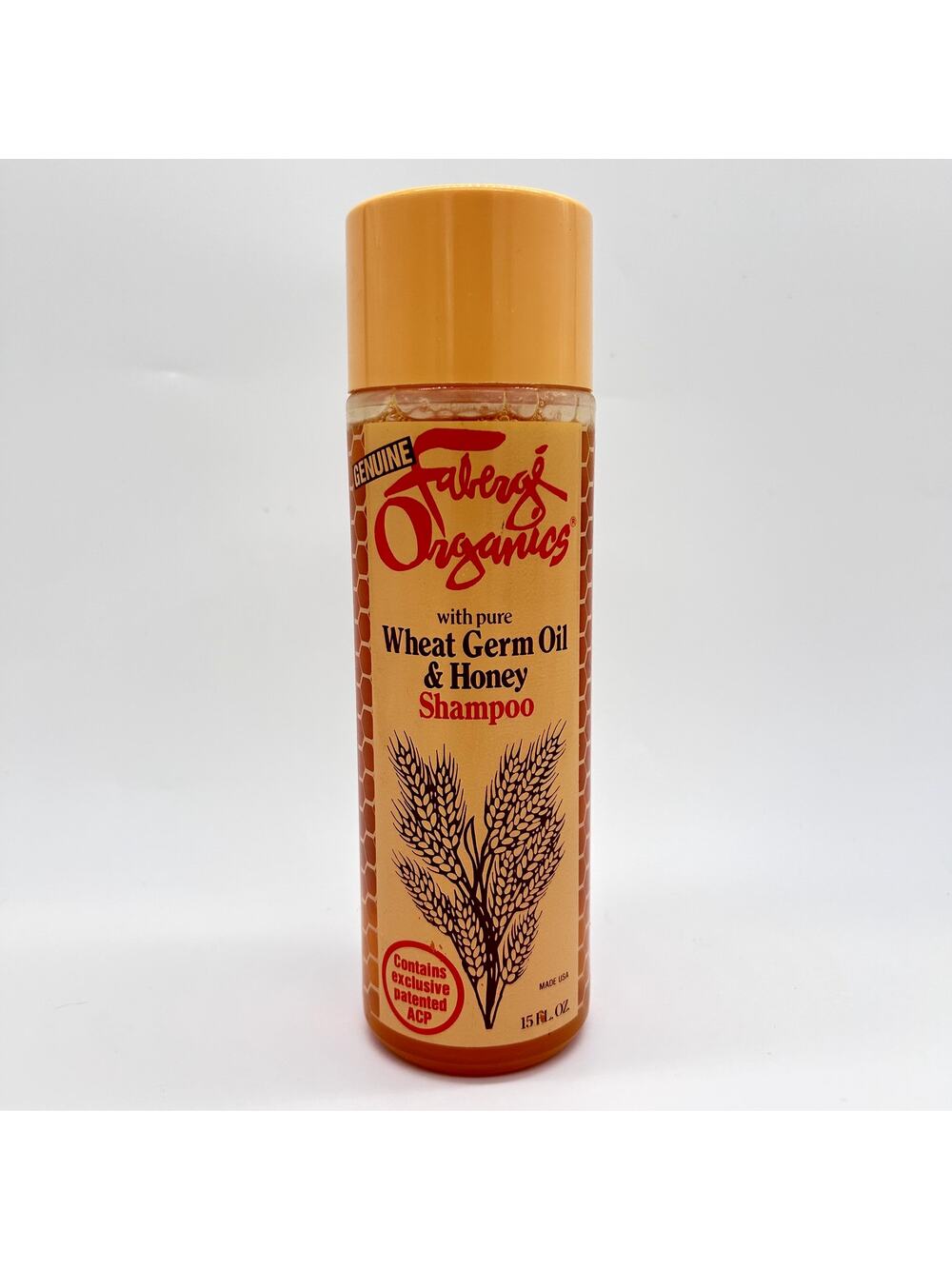 Vintage Faberge Organics Wheat Germ Oil & Honey Shampoo 70's 80's NOS New 15 oz